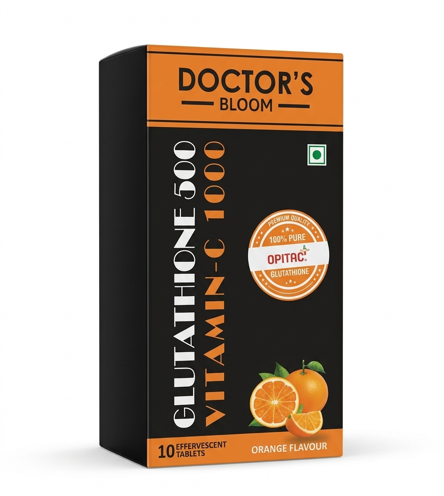 Doctor’s Bloom Glutathione Vitamin C 1000 Effervescent Tablets Orange Flavour