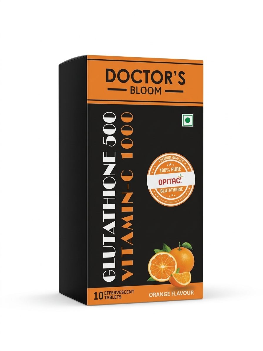 Doctor’s Bloom Glutathione Vitamin C 1000 Effervescent Tablets Orange Flavour